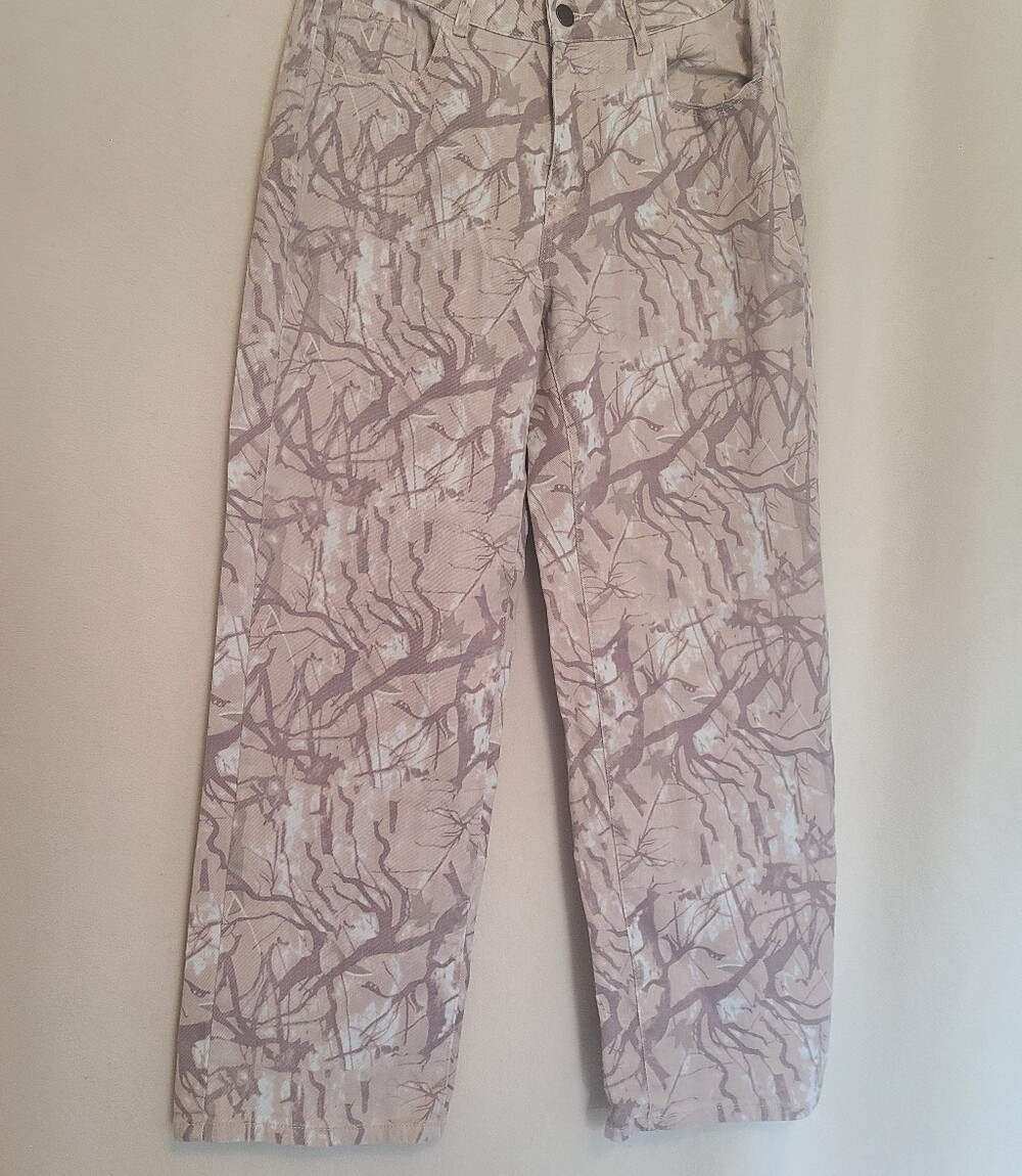 Forever Young Men's Beige & Light Brown Camo Cargo Pants